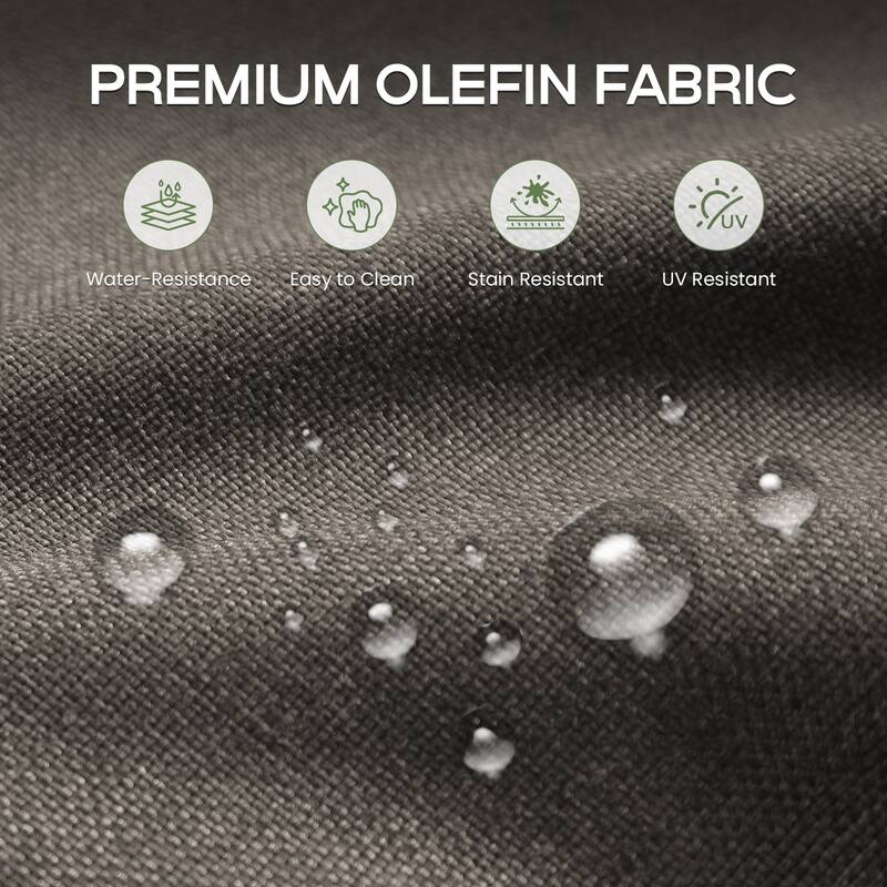 ArcoBay 6-Piece Brown Wicker Outdoor Patio Chaise Lounge with 5-Inch Thick Cushions and Side Table