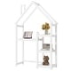 preview thumbnail 18 of 32, House-shaped Wooden writing Desk,Kids study Table,Bookshelf & Toy Storage
