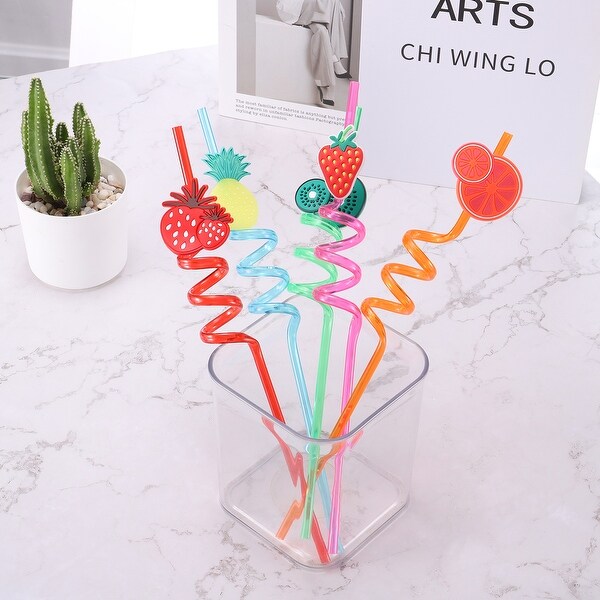 straw CocoStraw Brand - 4 Reusable Drinking Metal Straws, Large