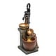 preview thumbnail 7 of 10, 32.3" H Farmhouse Well Water Pump and Pots Resin Fountain with LED Lights