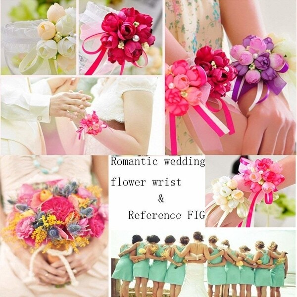 bridesmaids wrist bouquets