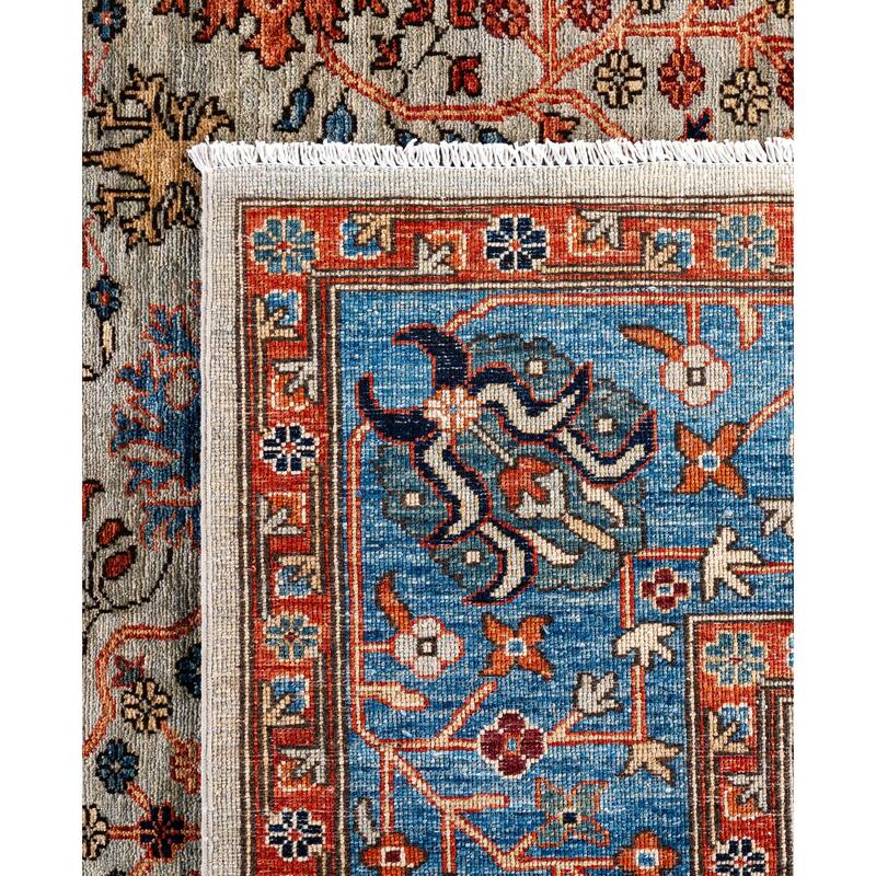 Serapi One-of-a-Kind Hand-Knotted Area Rug - Gray - 9' 2" x 11' 10"