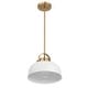 preview thumbnail 12 of 21, Arte Metal 2-Tone Ceiling Light - 12.0"L x 12.0"W x 9.5"H White