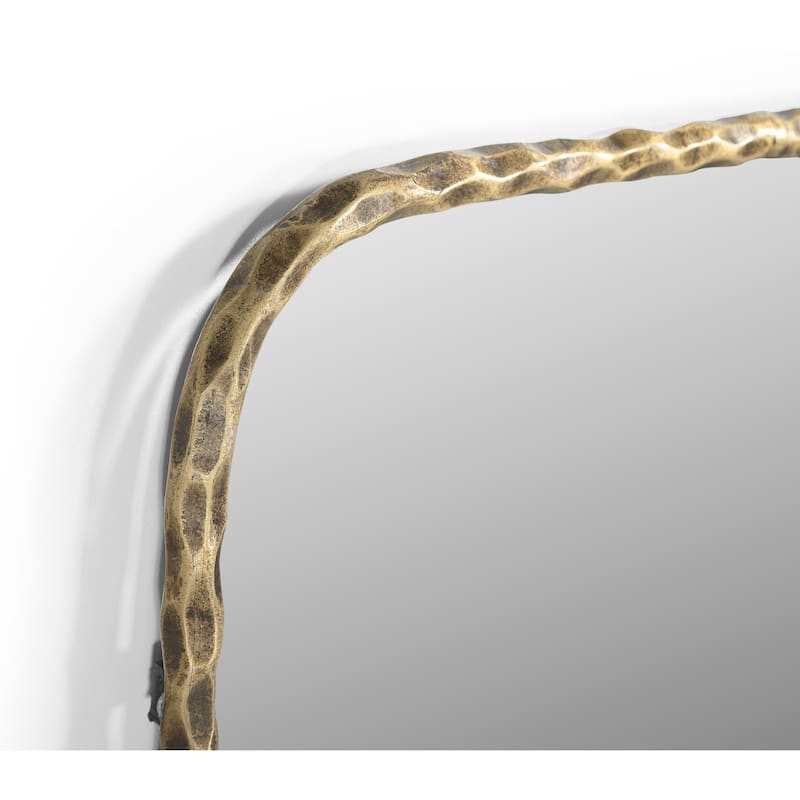 HomeRoots 48" Brass Iron Framed Accent Mirror - 28.00 in. x 48.00 in. x 1.25 in.