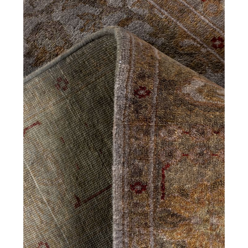 Overdyed One-of-a-Kind Hand-Knotted Area Rug - Gray - 3' 0" x 16' 3"