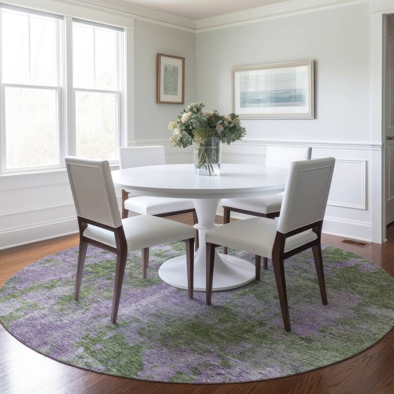 Rasi Contemporary Abstract Weather Resistant Versatile Elegance Outdoor Rug