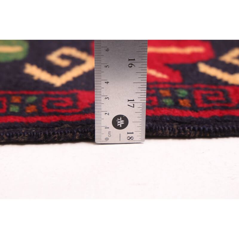 ECARPETGALLERY Hand-knotted Teimani Red Wool Rug - 3'3 x 6'6