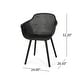 preview thumbnail 18 of 22, Lotus Outdoor Modern Dining Chairs (Set of 2) by Christopher Knight Home