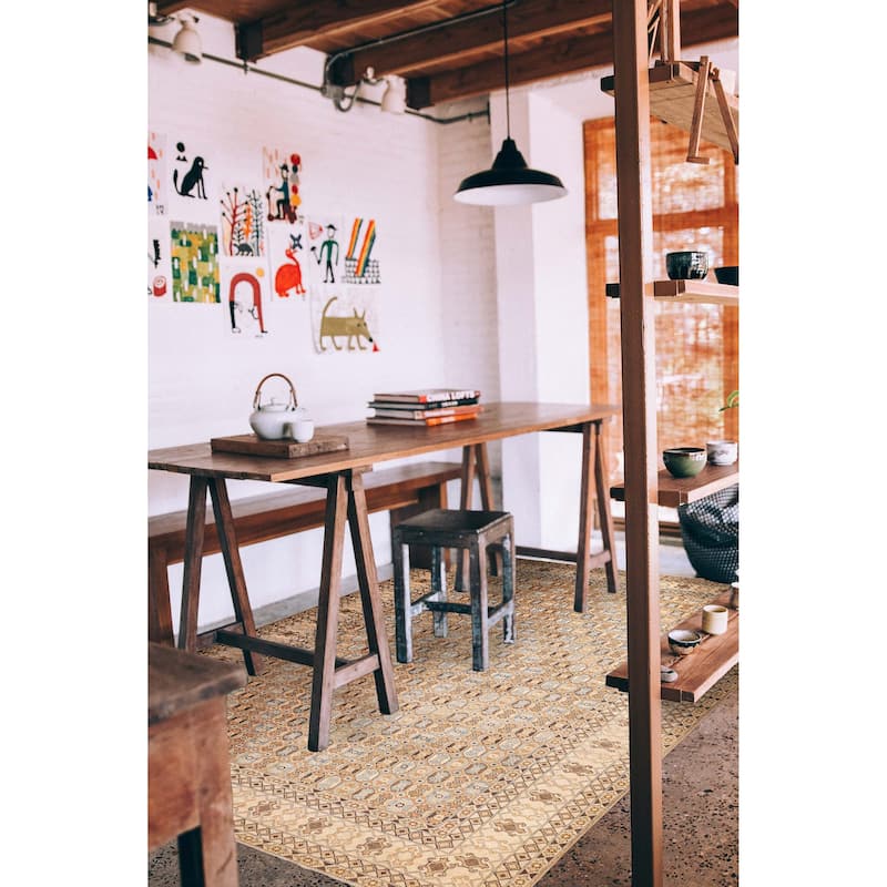 ECARPETGALLERY Hand-knotted Finest Ghazni Brown Wool Rug - 9'0 x 12'4