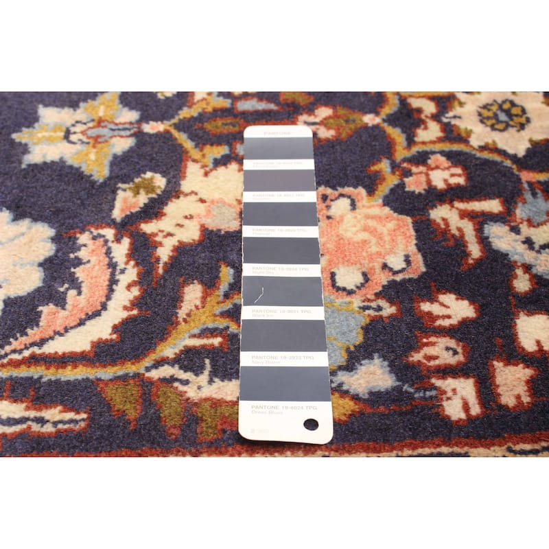 ECARPETGALLERY Hand-knotted Anadol Dark Navy Wool Rug - 2' 9" x 10'