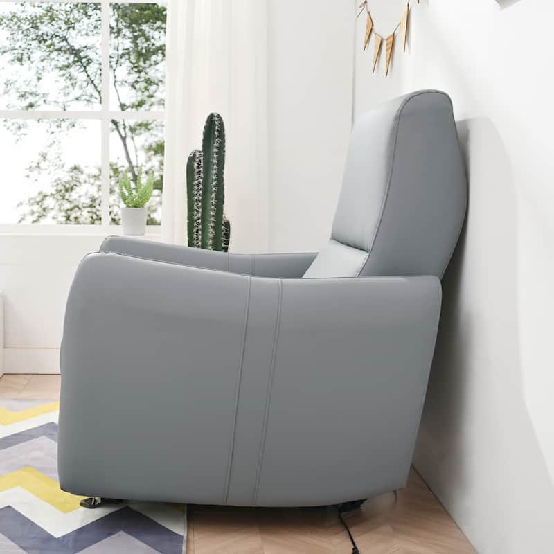 PU Leather Wall‑Hugger Power Recliner Chair with USB‑C & 330 lbs Capacity