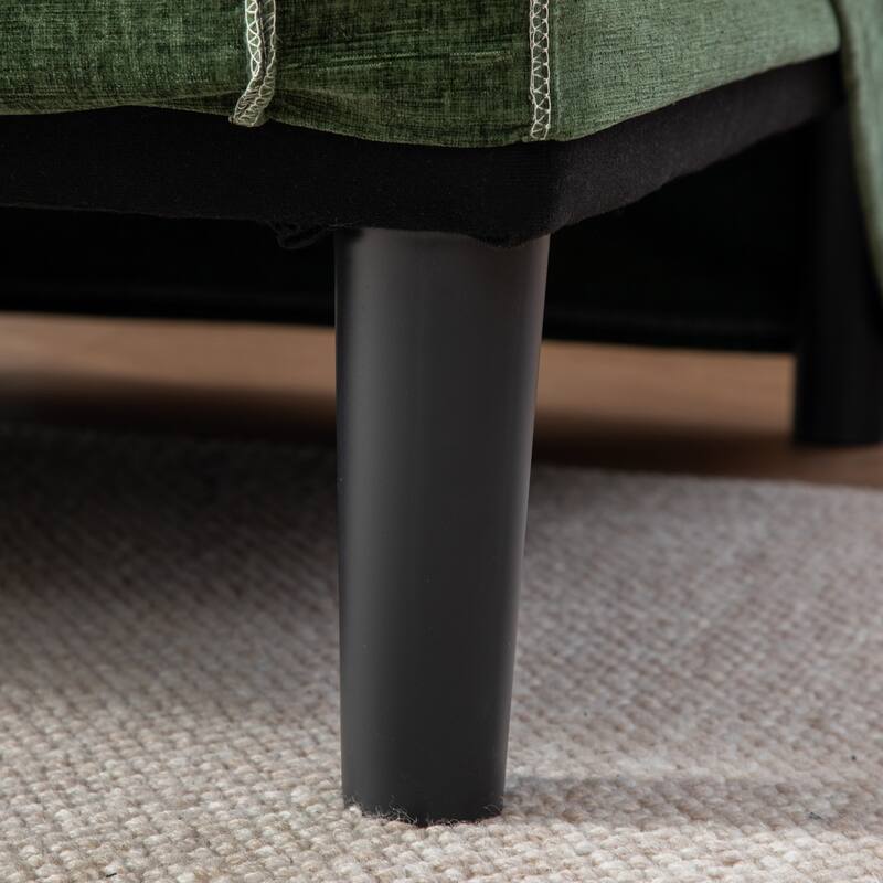 82.7" W Chenille Fabric Comfortable 2-Seater Sofa With Plush Cushion,Loveseat With Pillows