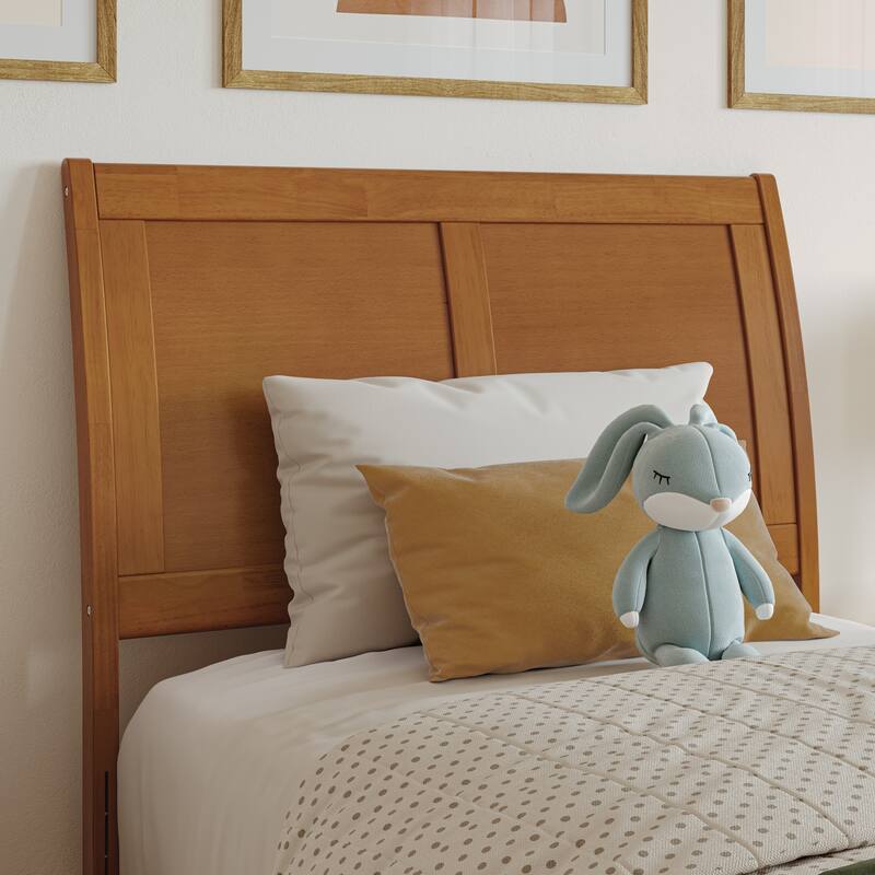 AFI Portland Solid Wood Platform Bed with Matching Footboard and Storage Drawers