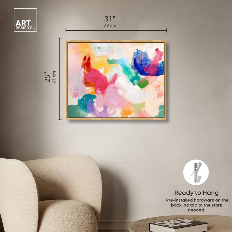 Pastel Riot I Colorful Canvas by Art Remedy