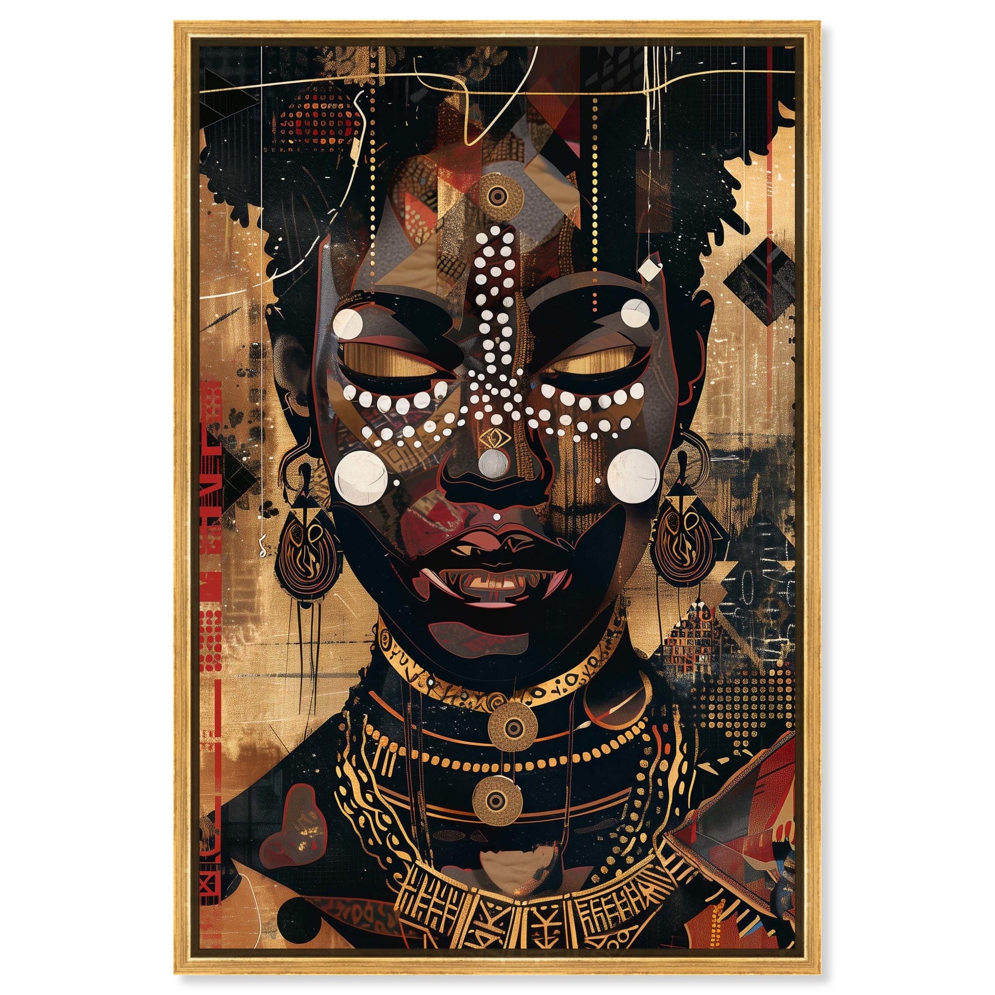 In Golden Accents Canvas by Art Remedy