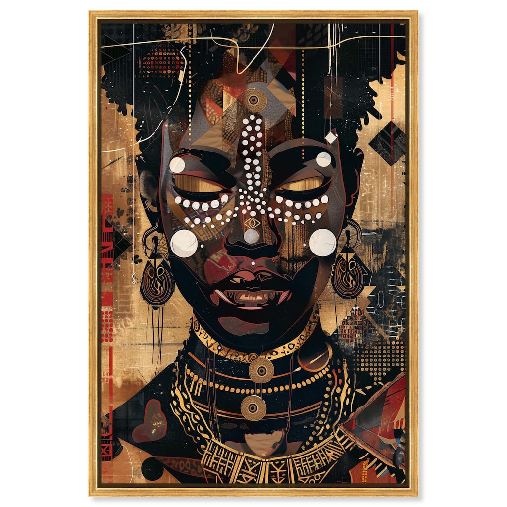 In Golden Accents Canvas by Art Remedy