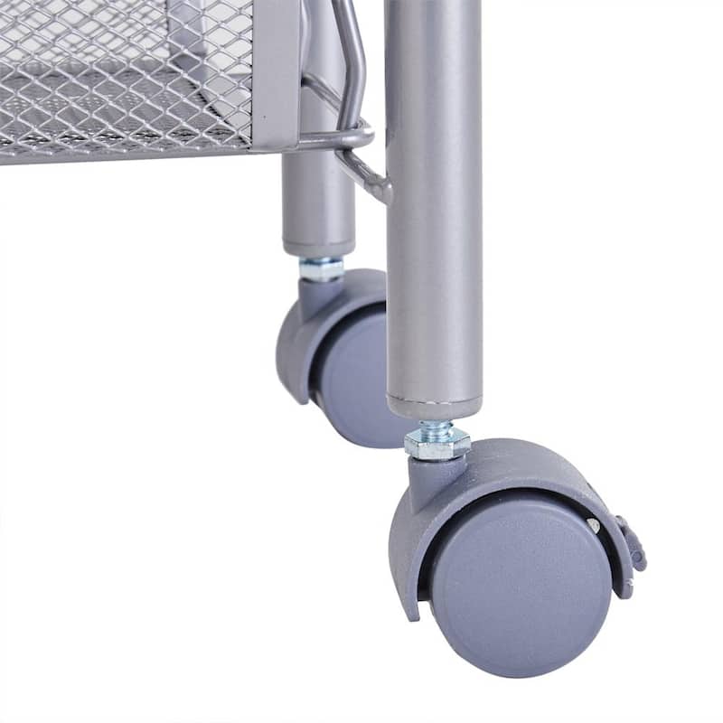 21"Four Layers Honeycomb Mesh Style Removable Storage Cart