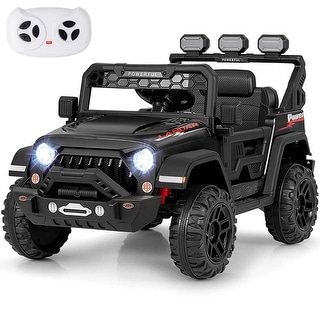 Costway 12V Kids Ride On Truck with 2*12V Motors Spring Suspension & - See Details