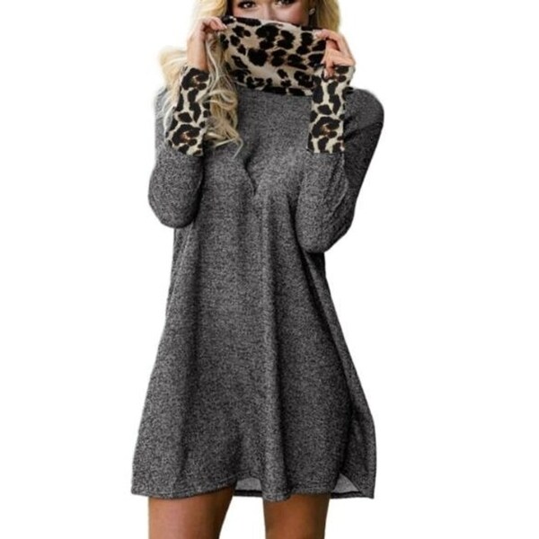 dress with pullover sweater