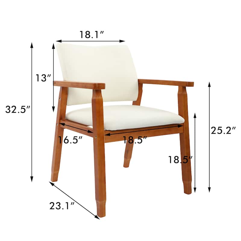 Walnut Upholstered Dining Chairs Solid Wood Arm Chair