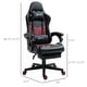 preview thumbnail 12 of 25, Vinsetto Gaming Chair Racing Style Office Ergonomic Chair Adjustable Height Swivel Recliner High Back PC Computer Desk Chair