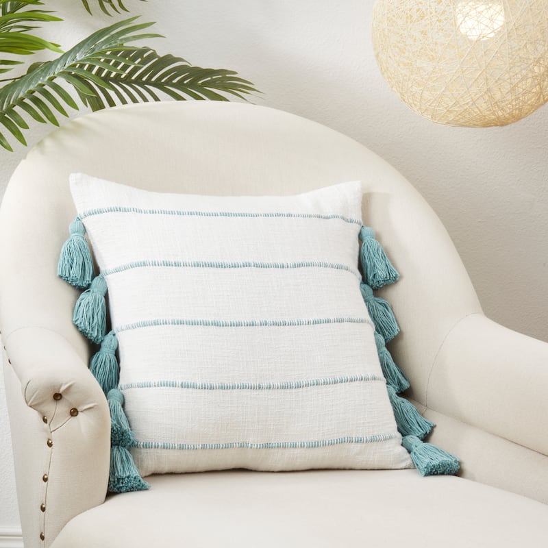 Tassel Fantasy Stripe Throw Pillow