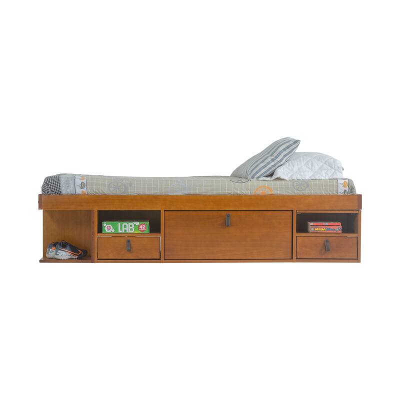Copper Grove Rivne Storage Platform Bed with Drawers and Shelves