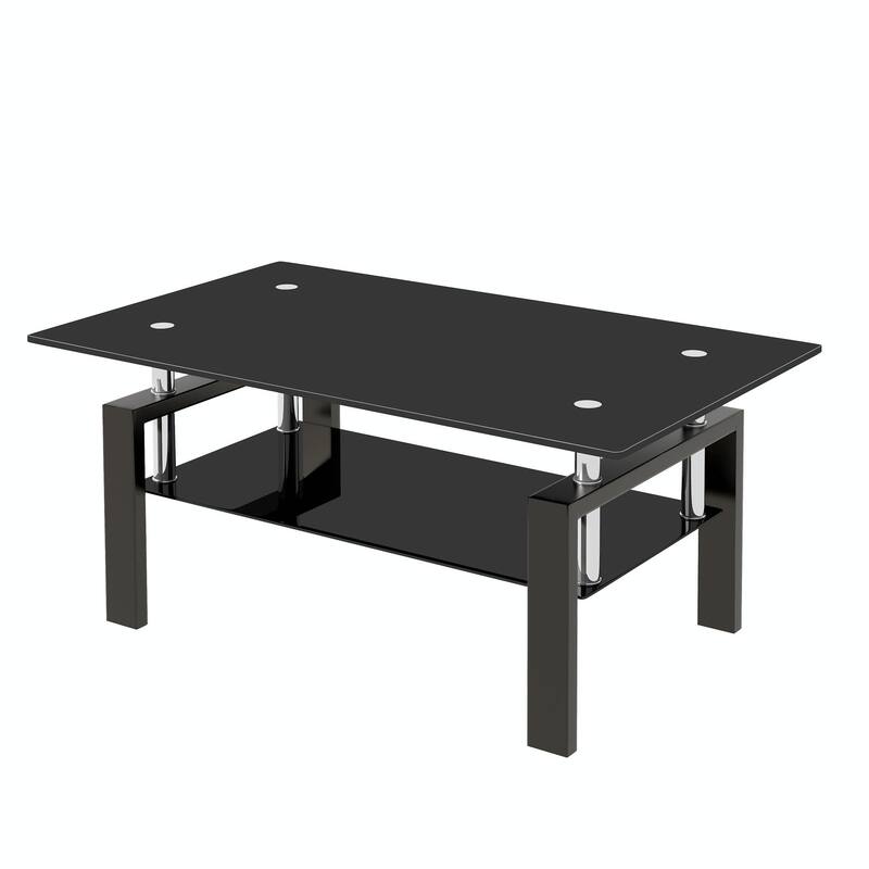 2-Layers Tempered Glass Coffee Table