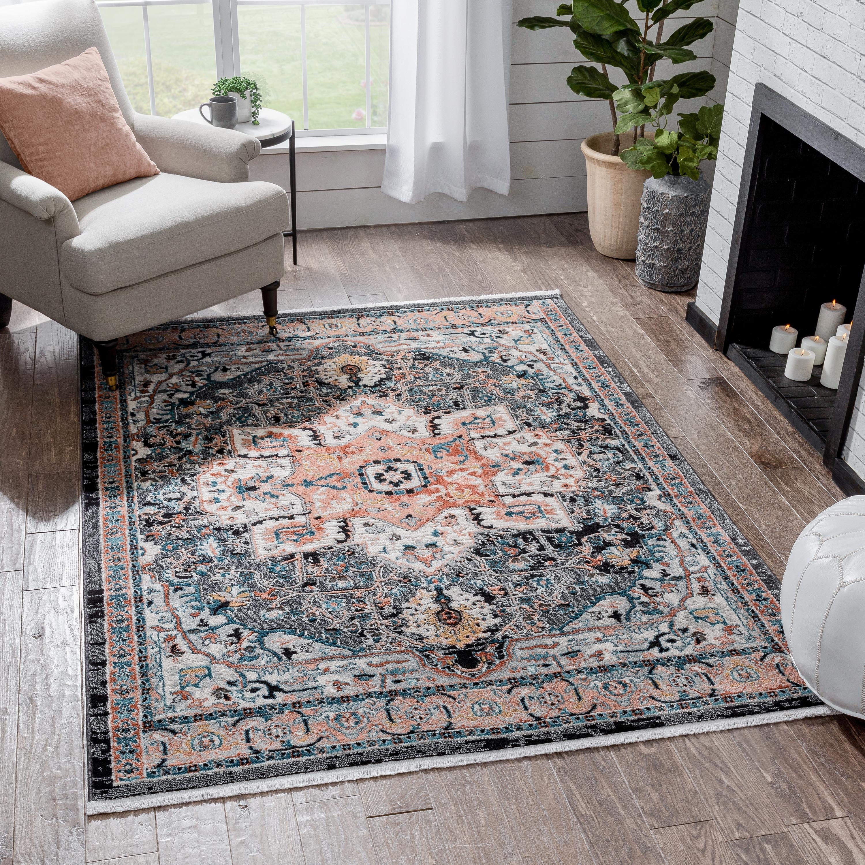 Well Woven Indira Minos Vintage Bohemian Oriental Floral Area Rug