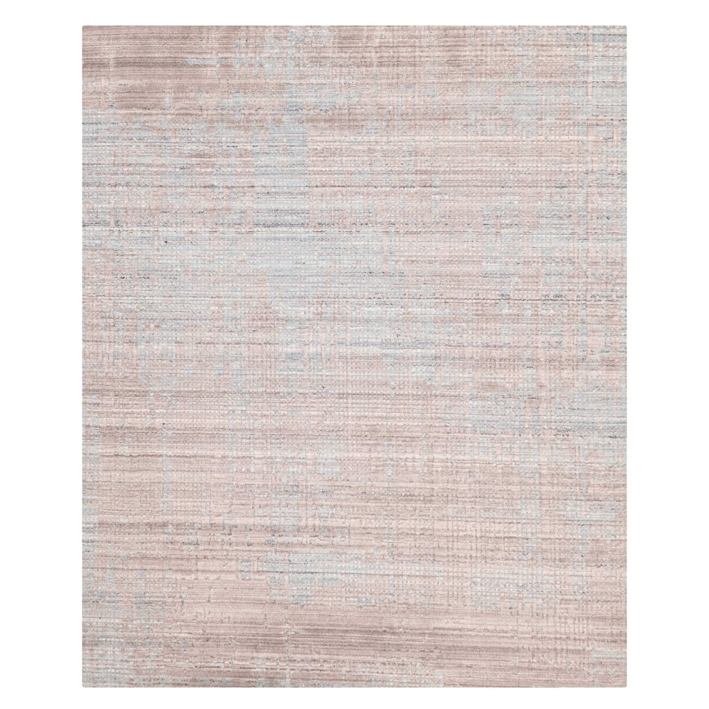 ECARPETGALLERY Hand Loomed Elysian Grey Wool Rug - 8'1 x 9'11