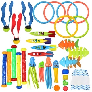 30Pcs Diving Pool Toys Jumbo Set with Storage Bag - 50 x 84 - Bed Bath ...