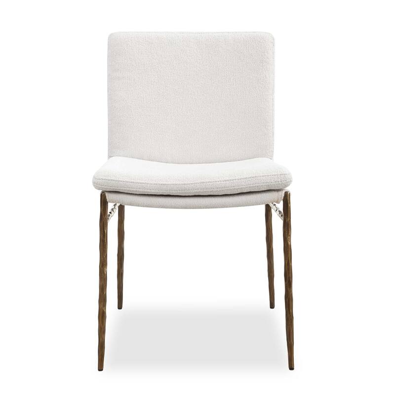 Uttermost Ascend Textured White Dining Chair - 19.70" W x 33.85" H x 23.00" D