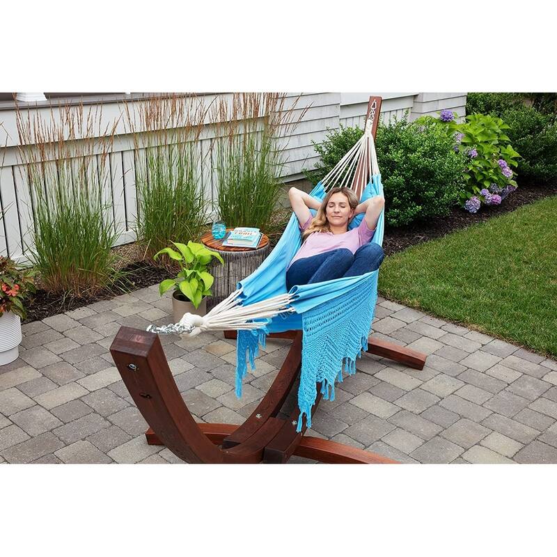Brazilian Patio Hammock Cotton Outdoor Swing Chair