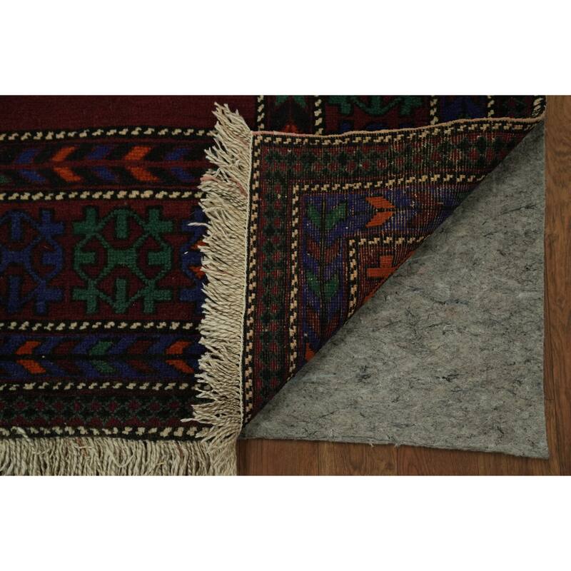 Hand Knotted Oriental 100% Wool Carpet Traditional Tribal Red Kazak Area Rug - 9' 9'' X 5' 2''