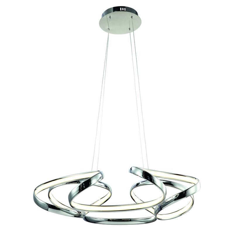 Chrome Aluminum LED Lighting With White Acrylic Diffuser