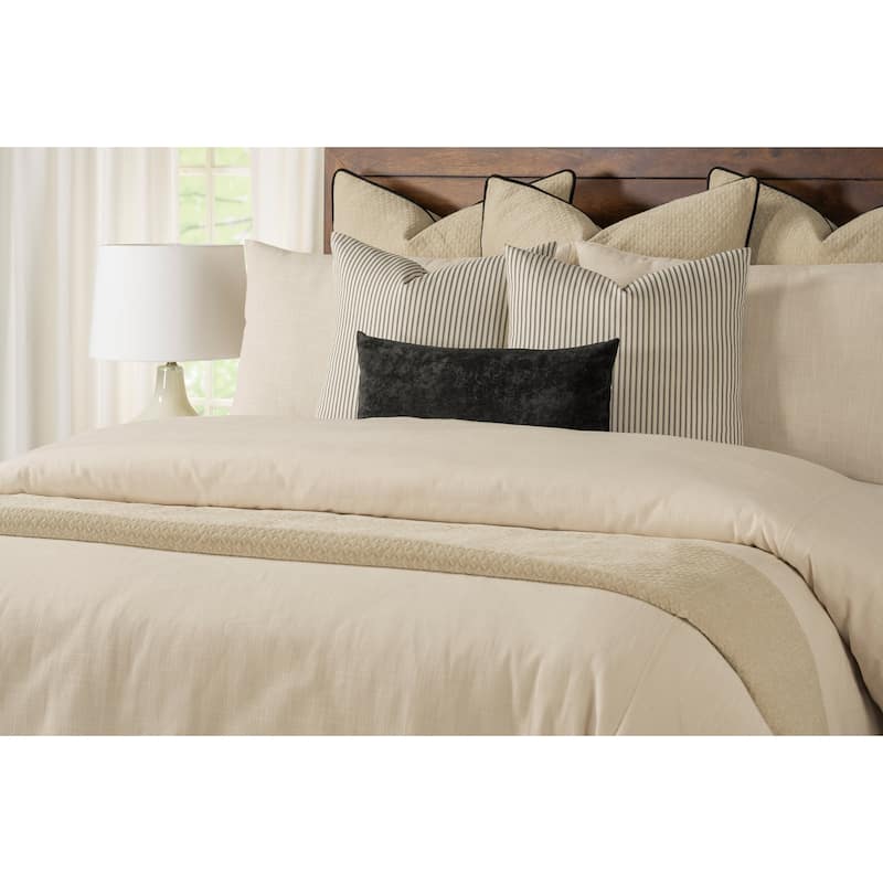 Zoa Linen Cream Duvet Cover and Insert Set