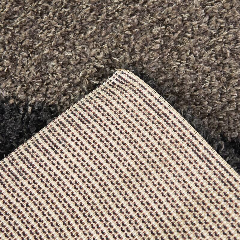 Roger Geometric Shag Area Rug