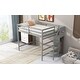 preview thumbnail 4 of 6, Full Size Loft Bed with Built-in Wardrobe and Storage Staircase