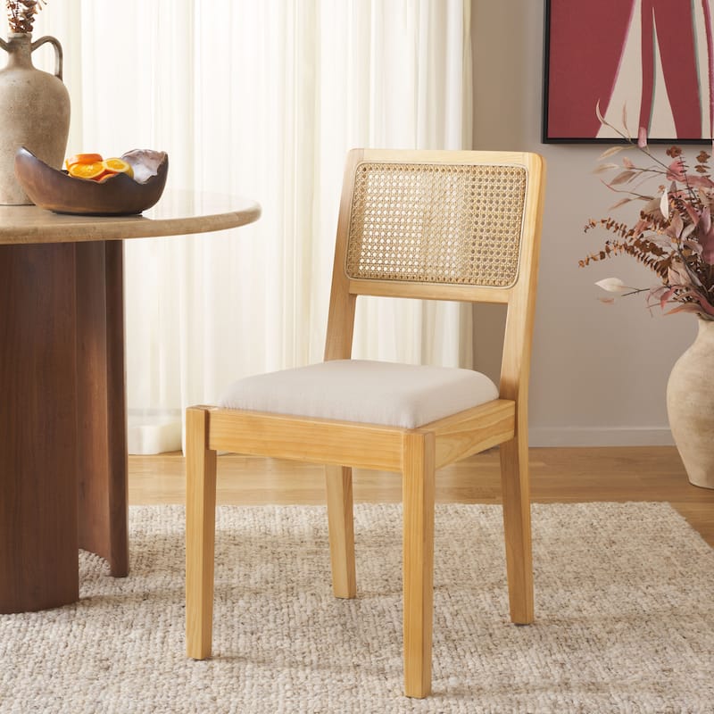 SAFAVIEH Suzetta Solid Wood Dining Chair - 18"W x 22"D x 35"H