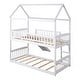preview thumbnail 7 of 12, Twin Over Twin Bunk Bed with Slide, House Bed with Slide,Maximized Space Saving