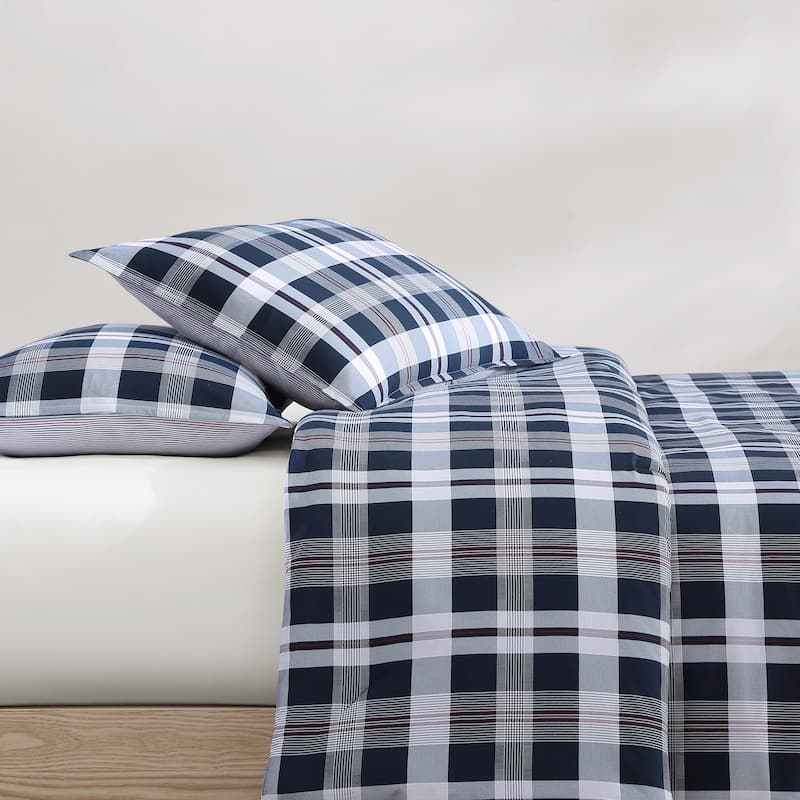 Tommy Hilfiger Dream Madras Cotton Blue Duvet Cover Set