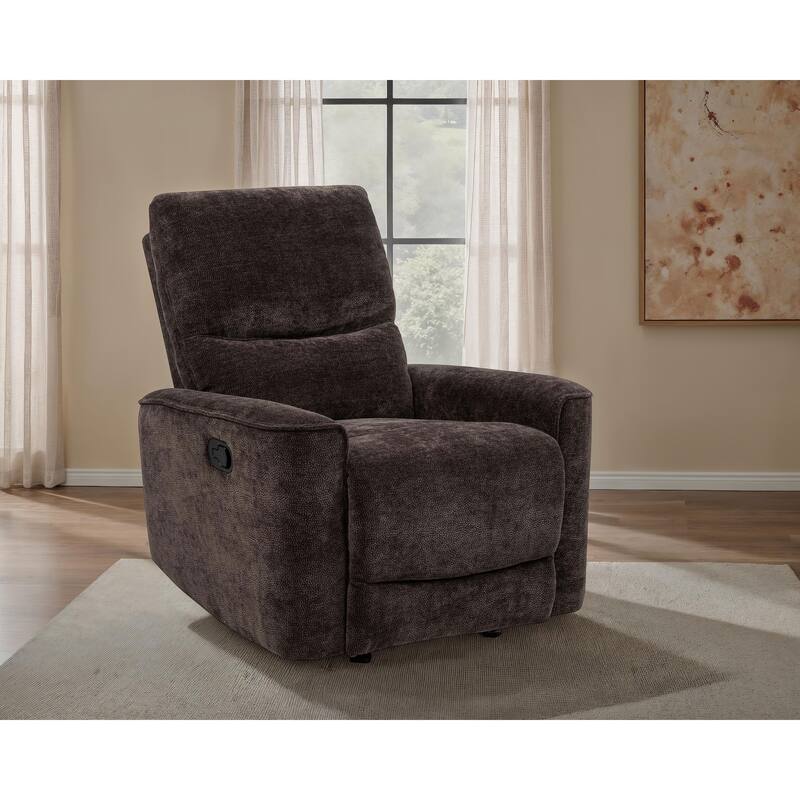 Navarro Chenille Upholstered Glider Recliner
