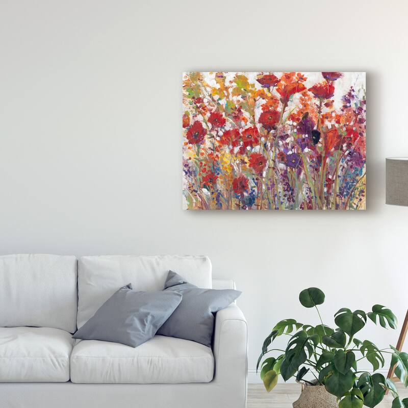 Tim Otoole 'Variety Of Flowers I' Canvas Art