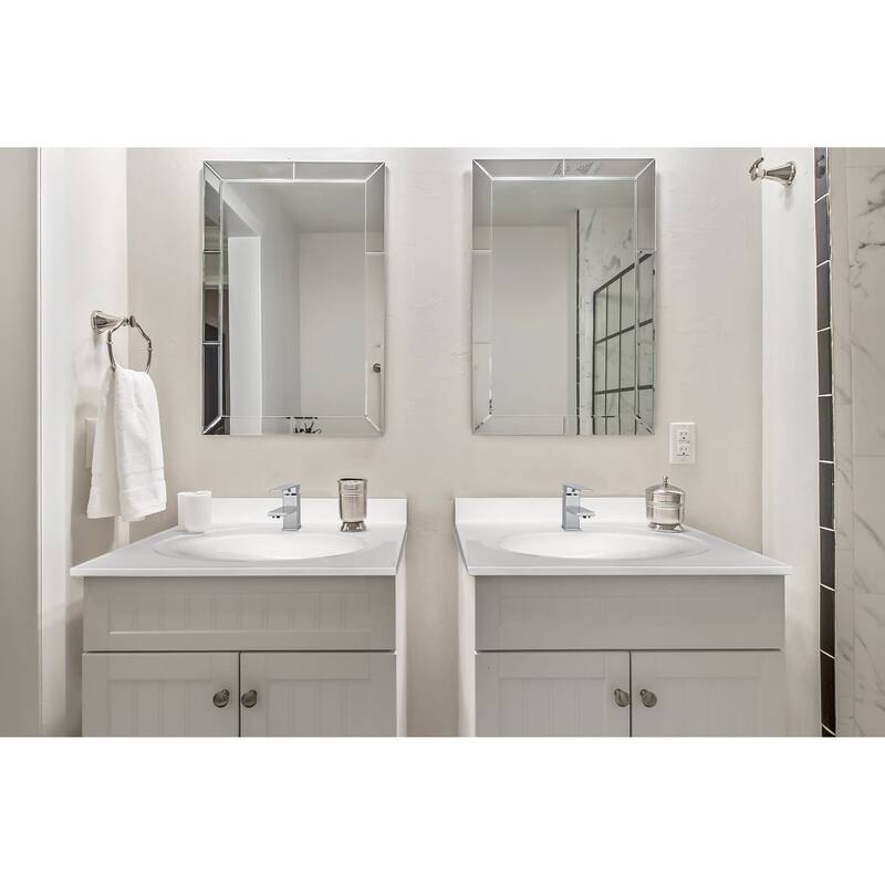 Design House 25" Cultured Marble Vanity Top with Backsplash