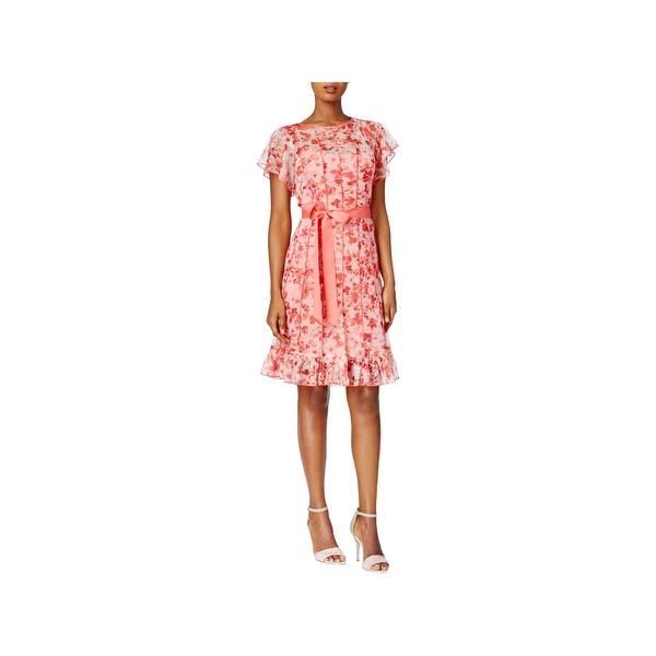 Shop Jessica Howard Womens Casual Dress Floral Print Pintucket