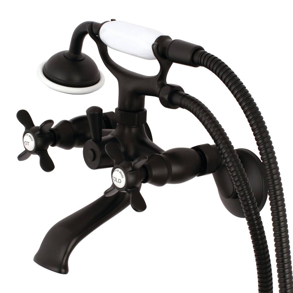 Kingston Brass Essex Wall Mounted Clawfoot Tub Filler with Built-In