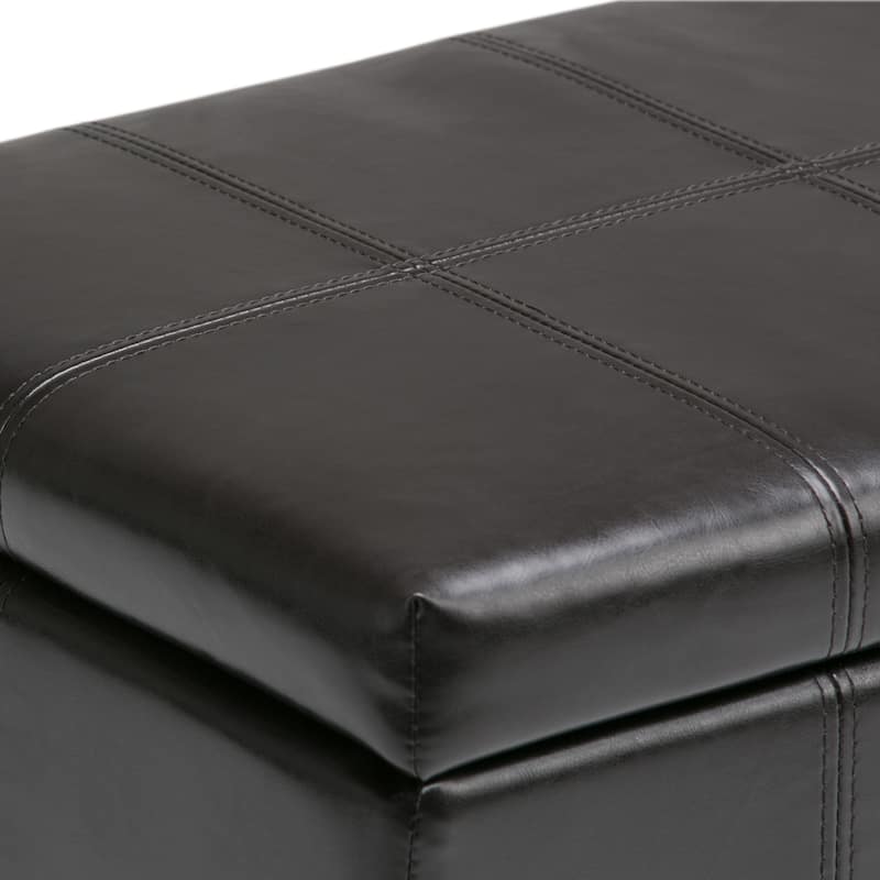 WYNDENHALL Lancaster 36 inch Wide Contemporary Rectangle Storage Ottoman