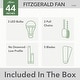 preview thumbnail 18 of 21, Hunter 44" Fitzgerald Low Profile Ceiling Fan with LED Light Kit and Pull Chain