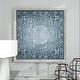 preview thumbnail 8 of 15, Blue Metal Scroll Home Wall Decor with Embossed Details