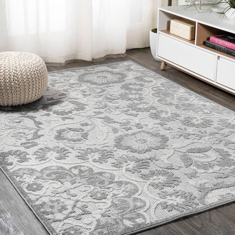 JONATHAN Y Cassis Modern Medallion High-Low Indoor/Outdoor Area Rug